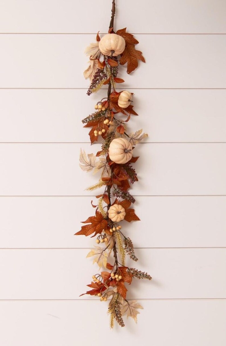 HomeSense Autumn Pumpkin Leaf Garland