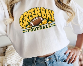 Green Bay Football Comfort Colors Shirt, Cheesehead Game Day Tee, Titletown Pride Shirt, Green Gold Team Spirit T Shirt, Football Fan Gift