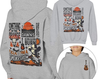Country Music Youth Hoodie, Concert Tour Graphic Hoodie, Music Lover Merch, Gift For Youth, Eras Tour Hoodie, Trendy Country Music Hoodie