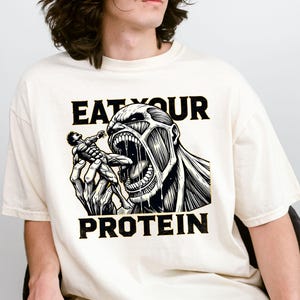 Attack on Titan Shirt, AOT Anime Tshirt, Eren Yeager Shirt, Anime Merch for Men and Women, AOT Merch, Unisex Anime Graphic Tee, Otaku Gift image 1