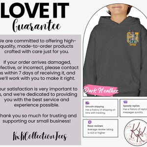 May include: Dark heather gray hoodie with a graphic on the upper left chest. The graphic features a skeleton with sunglasses and the text "SIX SEVEN". The image also includes text that says "LOVE IT Guarantee".