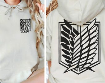 Attack on Titan Hoodie, AOT Anime Tshirt, Eren Yeager Shirt, Anime Merch for Men and Women, AOT Merch, Unisex Anime Graphic Tee, Otaku Gift