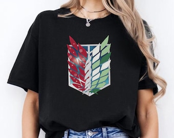 Attack On Titan Christmas Shirt, Eren Yeager Anime Merch, Levi Ackerman Shirt, AOT Shirt, AOT Merch, Anime Shirt, Shingeki No Kyojin Shirt