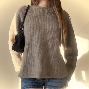 Vintage Abercrombie & Fitch Lambswool Waffle Knit Pullover Sweater - L