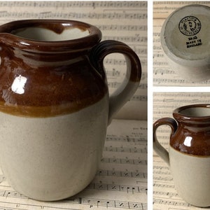Vintage Pearson Pottery Creamer: Two-Tone Stoneware, Chesterfield England
