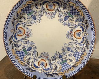 Vintage Enoch Woods Ware Plate: English Scenery, Ralph Enoch 1781