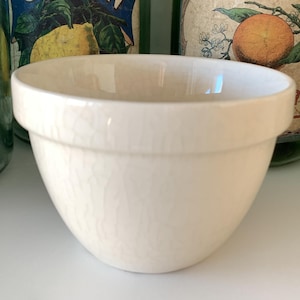 Vintage Ironstone T. G. Green Ltd. Pudding Bowl,  Made by Church Gresley, England; Crazing, No Chips, Cracks, Some Interior Bowl Stain Spots