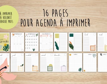 16 pages bundle to print or digital product, for paper diary or ipad, A4 and A5 PDF formats, instant download, finance planner organisation