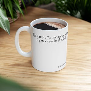 Bookworm Quote Mug: The Great Gatsby by F. Scott Fitzgerald, (11oz)