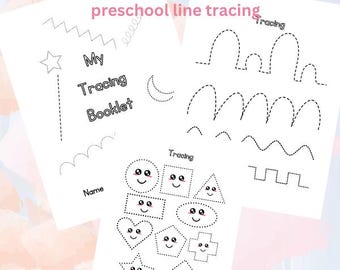 Preschool Line Tracing Booklet: Pre-Writing Practice (PDF)