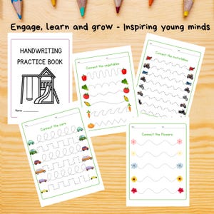 Preschool.Line Tracing Workbooks, preschoolers, Handwriting Practice, Homeschoolers, Printable Activity Book, Fine motor activities