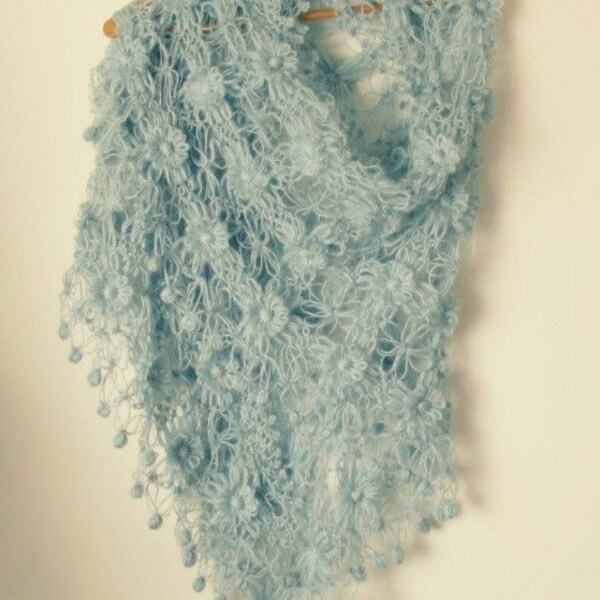 Pale Blue Shawl