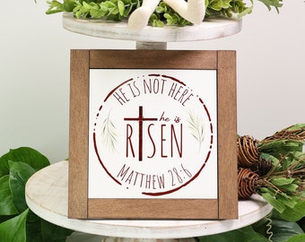 Handmade Wood Interchangeable Sign - Easter Sign - Spring Sign - 8x8 Sign