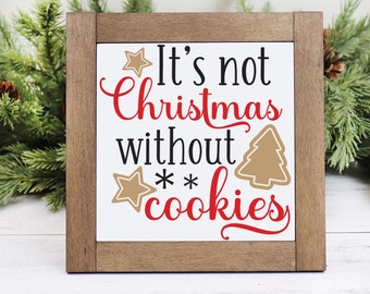 Handmade Wood Interchangeable Sign - Christmas Sign - Hot Chocolate Sign - 8x8 Sign