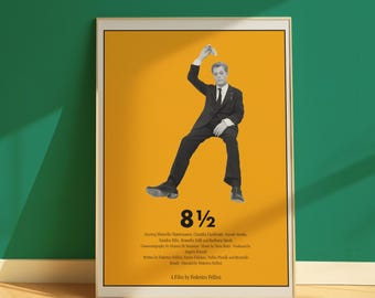 【稀少】フェデリコ フェリーニ　8 1/2　映画ポスター 8 1/2(完全修復ニュープリント版)：映画作品情報・あらすじ
