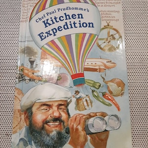 Vintage 1997 First Edition &quot;Chef Paul Prudhomme&#39;s Kitchen Expedition &quot; New Orleans Hardcover Cookbook Creole Cooking Excellent Like New