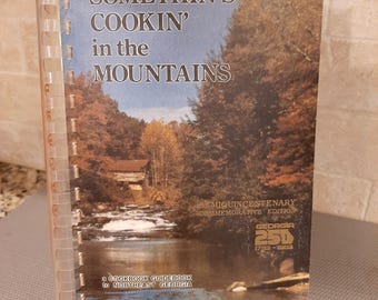 Something's Cooking in the Mountains Georgia Softcover Cookbook Southern Cooking John LaRowe 1983
