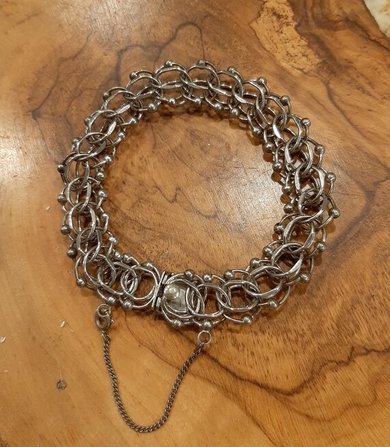 Sterling Silver 925 Multi Link Starter Chain Charm Bracelet 7.5 