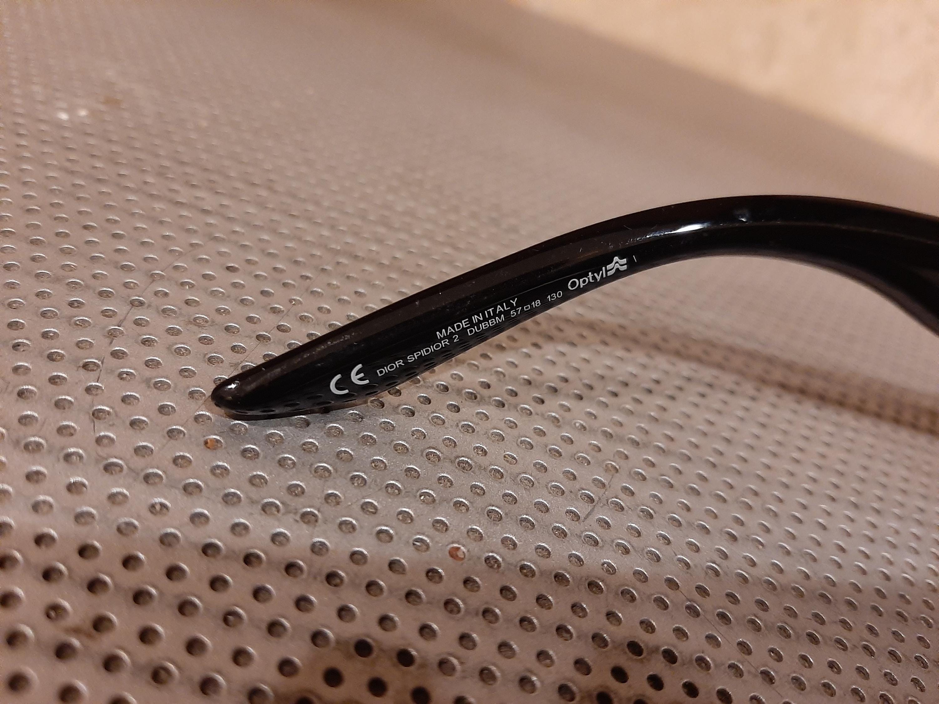 Vintage Dior SPIDIOR 2 Sunglasses – Black Chunky Crystal Y2K - Etsy