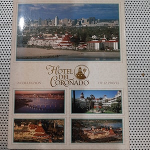 Vintage 1993 Hotel Del Coronado San Diego California 12 Postcards Set - New and Unused Collectible Set