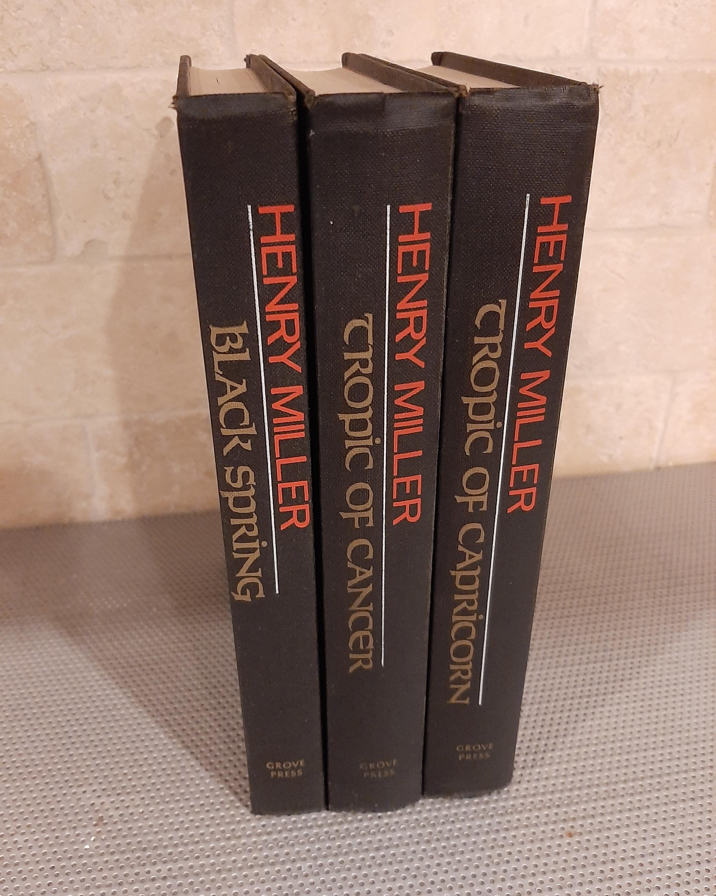 Henry Miller Book Set - Tropic of Cancer, Tropic of Capricorn and
