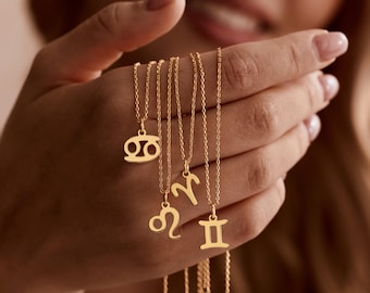 Sterrenbeeldketting, gepersonaliseerde horoscoophanger, op maat gemaakte astrologische sieraden, betekenisvol sterrenbeeldcadeau, verjaardagsketting voor haar