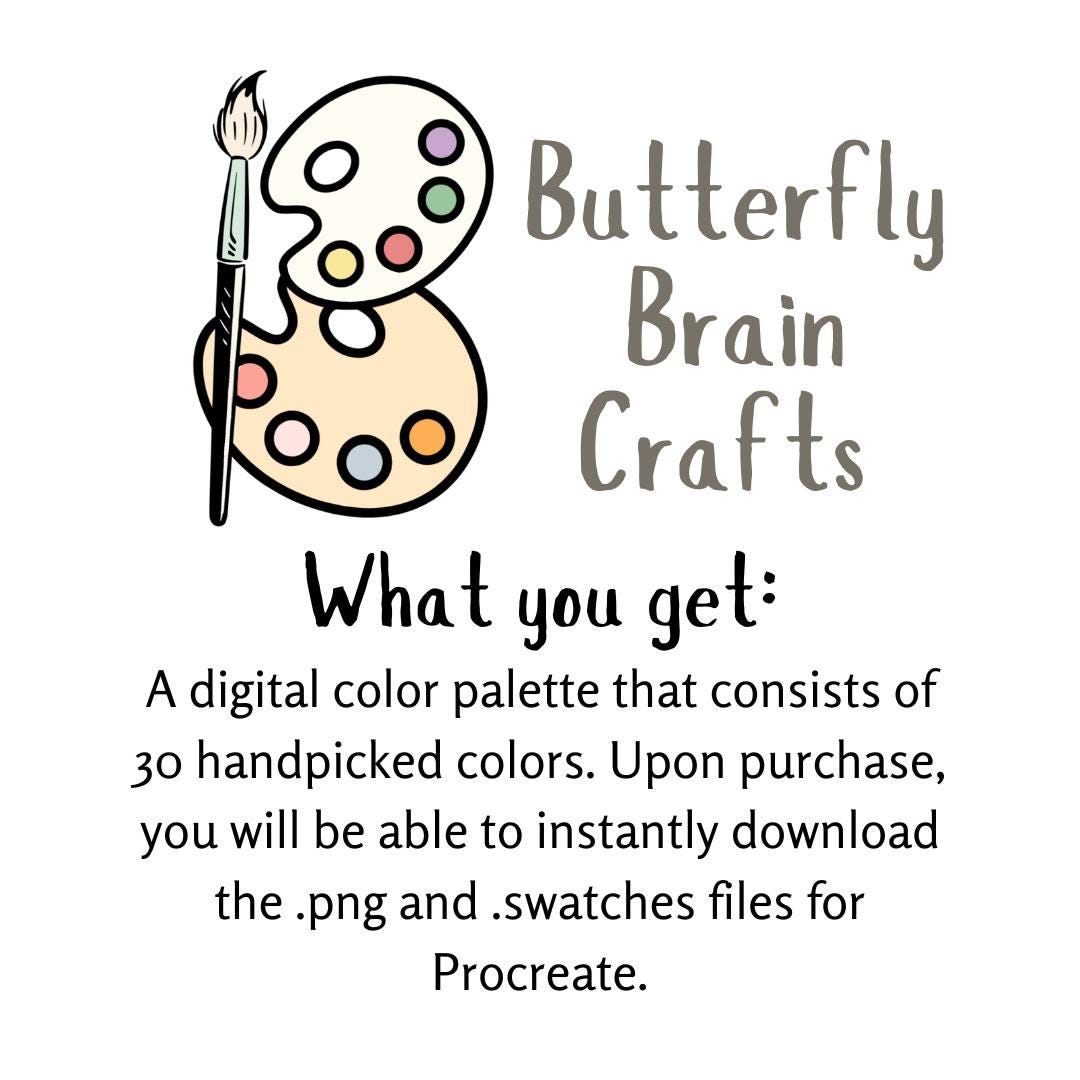 Bento Box Color Palette Digital Art Tools - Procreate Drawing Painting ...