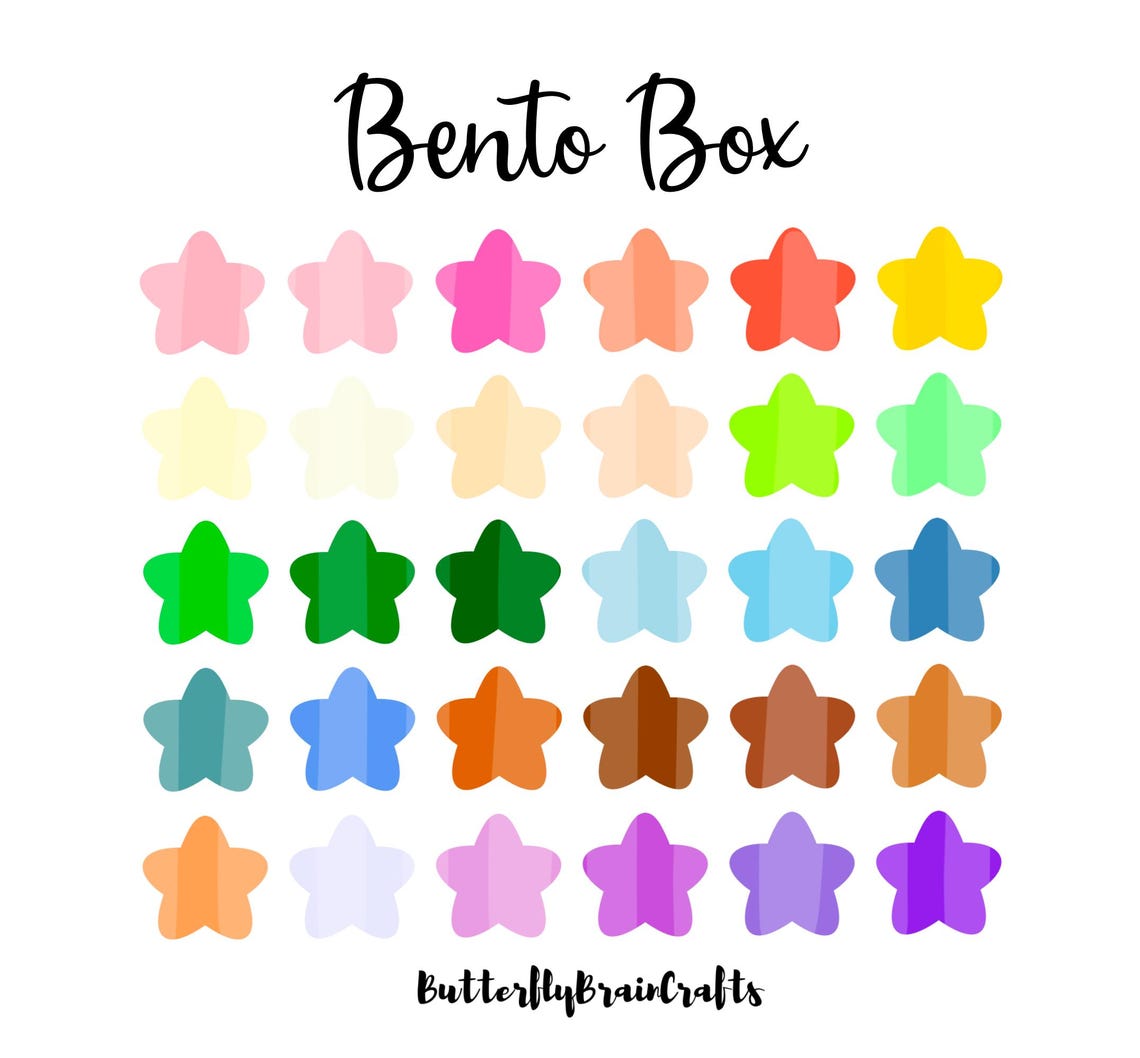 Bento Box Color Palette Digital Art Tools - Procreate Drawing Painting ...