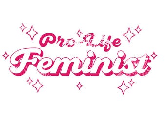 Pro-Life Feminist Pro Life Christian Catholic Bumper Sticker Decal