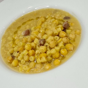 Authentic Italian Chickpea Pasta with Prosciutto Recipe - Traditional Hearty Italian Comfort Food PDF