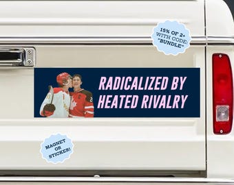 Heated Rivalry Bumper Magnet | Heated Rivalry Sticker | Heated Rivalry Merch | Funny Bumper Magnet | Funny Bumper Sticker