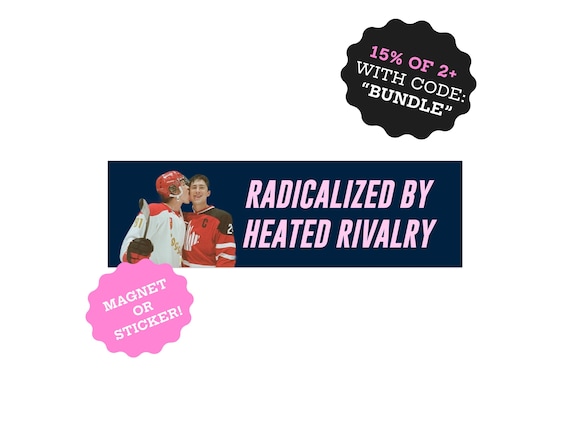 Radicalized by Heated Rivalry Cottage Bumper Magnet | Heated Rivalry Sticker | Hockey Merch | Gay Love