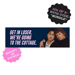 Heated Rivalry Cottage Bumper Magnet | Heated Rivalry Sticker | Hockey Merch | Gay Love