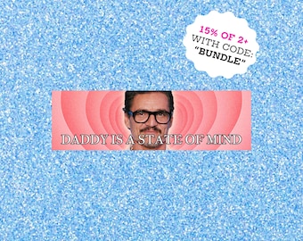Pedro Pascal Bumper Magnet | Daddy Bumper Car Sticker | Funny Meme