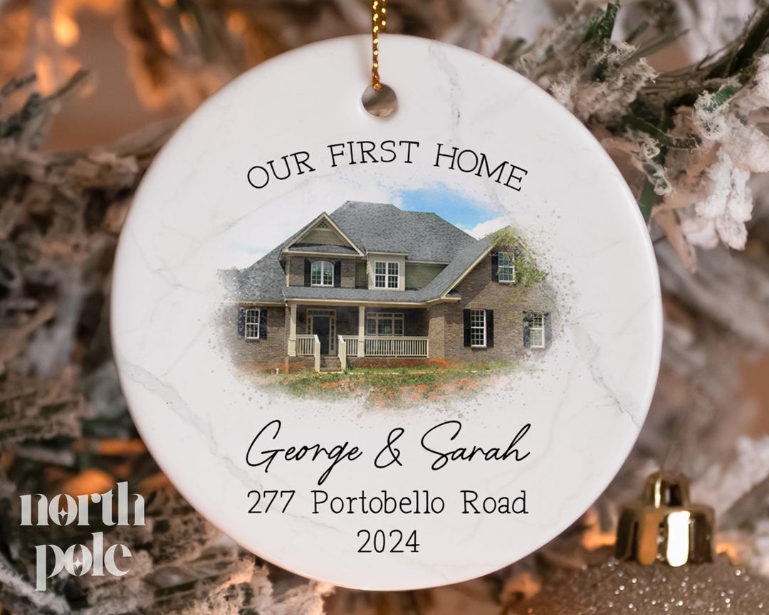 Our First Home Ornament, Custom New House Christmas Ornament ...