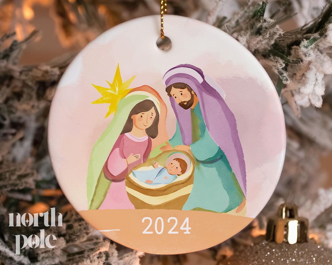 Nativity Christmas Ornament Reason for the Season Christian Christmas