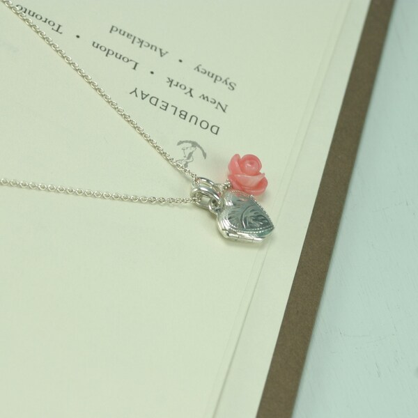 Petite Heart Locket Necklace