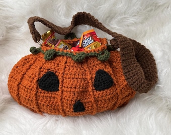 Pumpkin Trick or Treat Bag Purse