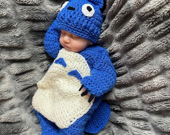 Blue Totoro, Chuu Totoro Baby Bunting Outfit