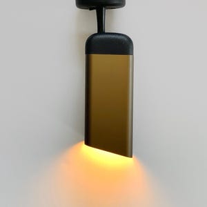 70s Vintage Metallic Brown Wall Mounted SpotLight, Hoffmeister Leuchten, Germany. German Design Bauhaus Style Ceiling/ Wall Lamp.