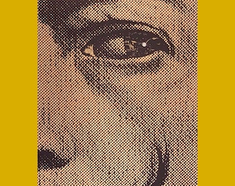 Originele film- en tentoonstellingsposter van Un Chien Andalou (1929), L'âge D'or (1930) van Salvardo Dali en Luis Buñue, Städtische Galerie, 1974.