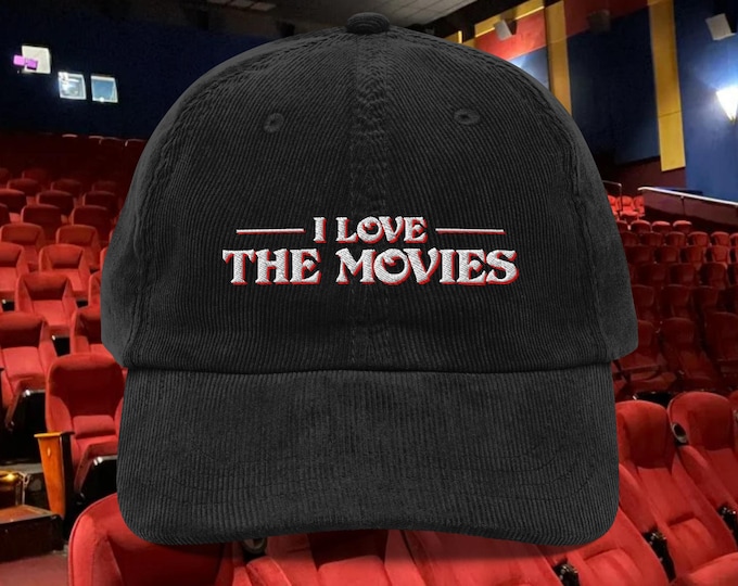 I Love The Movies Corduroy Hat