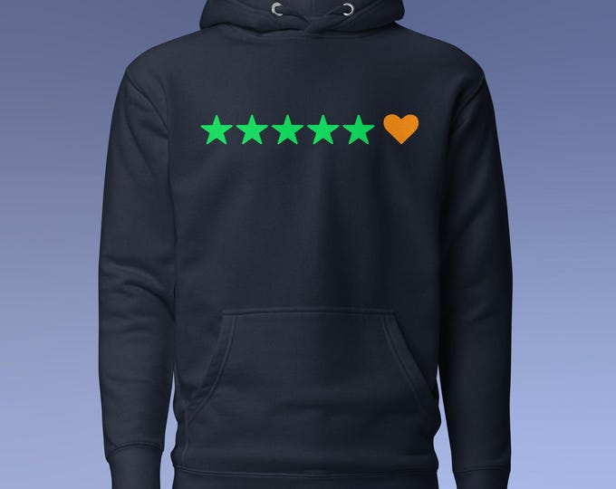 Letterbox 5 Stars + Heart Unisex Hoodie
