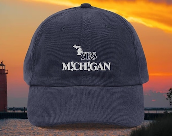 YES M!CH!GAN Corduroy Hat