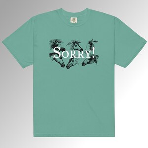 Sorry! with Horses Unisex heavyweight t-shirt