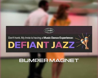 Defiant Jazz Bumper Magnet: Lumon Industries Vehicle Adornment