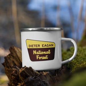 Dieter Eagan National Forest Camper Mug | Lumon Industries Employee Provisions | Severance Apple TV+