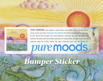 Pure Moods CD Commercial Bumper Sticker