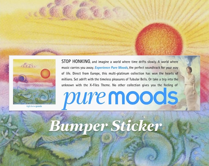 Pure Moods CD Commercial Bumper Sticker