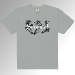 Sorry! with Horses Unisex heavyweight t-shirt